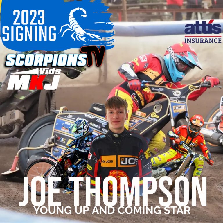 Joe Thompson kicks off Scunthorpe team for 2023 Scunthorpe Speedway